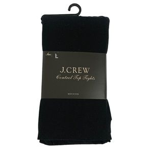 Nwt J Crew Black Control Top Tights 